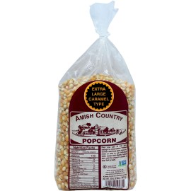 Amish Country Popcorn | 2 lb Bag | Extra Large Caramel Type Popcorn Kernels | Old Fashioned, Non-GMO and Gluten Free (Extra Large Caramel - 2 lb Bag)