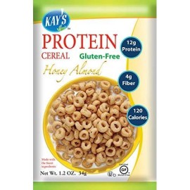 Kays Naturals Protein Cereal, Honey Almond, Gluten-Free, Low Carbs, Low Fat, All Natural Flavorings, 1.2 Oz (Pack Of 6)