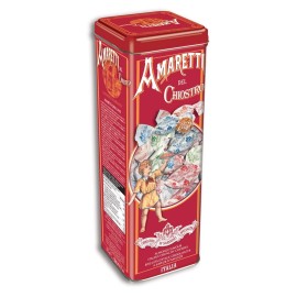 Amaretti Di Saronno, Crunchy Italian Cookies Tall Tin, 617 Oz