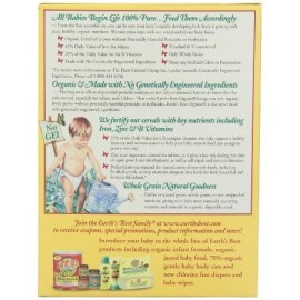 Earths Best Organic Infant Cereal, Whole Grain Rice, 8 Oz. Box