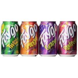 Faygo variety flavor soda, 6-redpop, 6-twist, 6-orange, 6 grape; 12-fl. oz. cans, 24-pack
