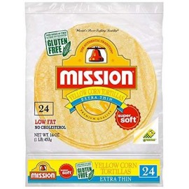 Mission Yellow Corn Tortillas Extra Thin - Contains 8 Packs(24Ct)