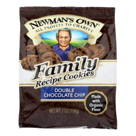 Newmans Own Organics Double Chocolate Chip Cookie, 8 Ounce - 6 Per Case.