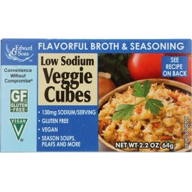 Edward & Sons Low Sodium Veggie Bouillon Cubes 2.2-Ounce Boxes (Pack Of 12) ( Value Bulk Multi-Pack)