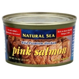 Natural Sea Premium Alaskan Pink Salmon, 7.5-Ounce Cans (Pack Of 12) ( Value Bulk Multi-Pack)