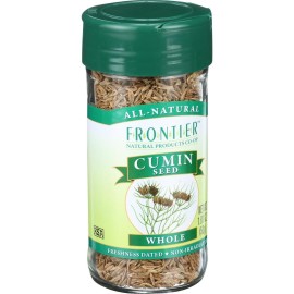 Frontier Herb Cumin Seed - Whole - Dewhiskered - 1.87 Oz