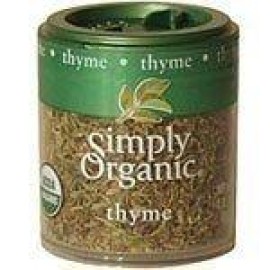 Simply Organic Thyme Leaf Whole Certified Organic 0.28-Ounce Containers (Pack Of 6) ( Value Bulk Multi-Pack)