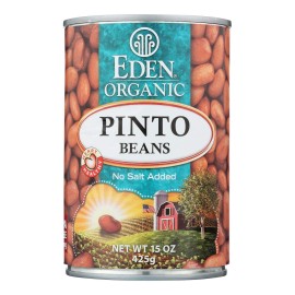 Eden Organic Pinto Beans No Salt Added 15-Ounce Cans (Pack Of 12) ( Value Bulk Multi-Pack)