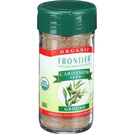 Frontier Herb Cardamom Seed - Organic - Ground - Decorticated - No Pods - 2.08 Oz