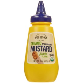 Woodstock Farms Organic Mustard - Stoneground - 8 Ounces