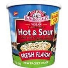 Dr. Mcdougalls Right Foods Vegan Hot & Sour Ramen 1.9-Ounce Cups (Pack Of 6) ( Value Bulk Multi-Pack)