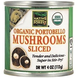 Native Forest Organic Sliced Portobello Mushrooms 4-Ounce Cans (Pack Of 12) ( Value Bulk Multi-Pack)