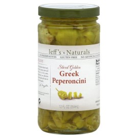 Jeff'S Naturals Sliced Golden Greek Peperoncini (Pack Of 6)