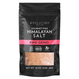 Evolution Salt: Fine Grind Himalayan Salt 1 Lb