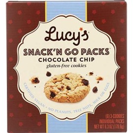 Lucys Chocolate Chip Cookie Snackn Go Packs, 6.3 Ounce