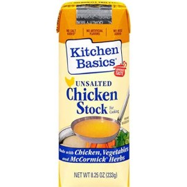 Kichen Basics Unsalted Chicken Stock, 8.25 Fl Oz (Pack Of 12)