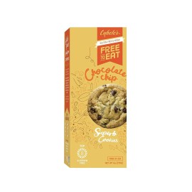 Cybeleas Free To Eat Gluten-Free & Vegan Cookies Chocolate Chip Plant-Based Dairy & Soy Free Nut Free Soft-Baked School Safe Snack For Kids & Adults 12 Cookies Per 6 Oz Box (Pack Of 1)