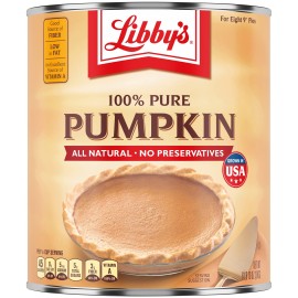 Libby's Pumpkin Pie, Thanksgiving and Holiday Desserts, Pumpkin Pie Filling, 100% Pure Pumpkin, 6 lb 10 oz Can Bulk