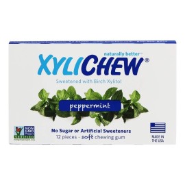 Xylichew Ctr Dsp Gum Peppermint 12 Pc Case_12