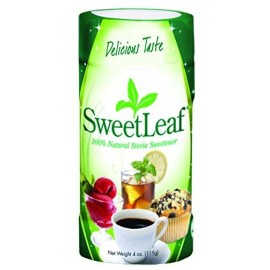 SweetLeaf Natural Stevia Sweetener Powder Shaker, 4 Ounce