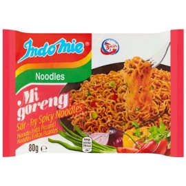 Indomie Mi Goreng Instant Stir Fry Noodles, Halal Certified, Hot & Spicy / Pedas Flavor 2.82 Ounce (Pack of 30)