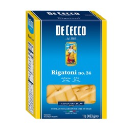 De Cecco Semolina Pasta, Rigatoni No.24, 1 Pound (Pack Of 12)