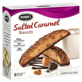 Nonnis Biscotti, Salted Caramel, 8 Count, 6.72 Ounce