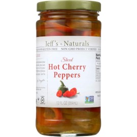Jeffs Natural Jeffs Natural Hot Cherry Pepper - Hot Cherry Pepper - Case Of 6 - 12 Oz.