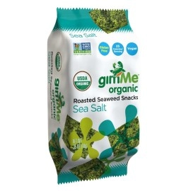 Gimme Health Foods Organic Roasted Seaweed Snacks, Sea Salt, 0.35 Ounce (Pack Of 4)