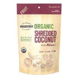 Woodstock Organic Medium Raw Coconut ( 8X8 Oz)