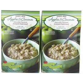 Trader Joe'S Apple & Cinnamon Naturally Flavored Instant Oatmeal (2 Pack)