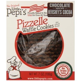 Little Pepi's Pizzelles, Chocolate, 7 Ounce