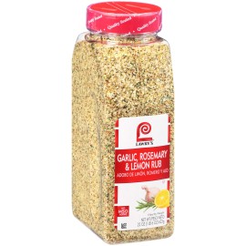 Lawry's Garlic, Rosemary & Lemon Rub, 22 oz - One 22 Ounce Container of Garlic, Lemon and Rosemary Seasoning, Made for Chefs to Use on Chicken, Fish, Vegetables and More