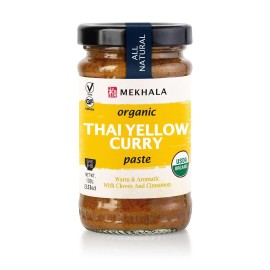 Mekhala Organic Gluten-Free Thai Yellow Curry Paste 3.53Oz