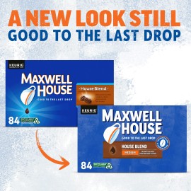 Maxwell House House Blend Medium Roast K-Cup Coffee Pods (84 Ct Box)