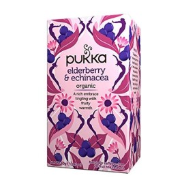 Pukka Organic Elderberry And Echinacea Tea, 20 Ea