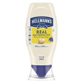 Hellmanns Real Mayonnaise For A Creamy Condiment For Sandwiches And Simple Meals Real Mayo Squeeze Bottle Gluten Free, Made With 100% Cage-Free Eggs 11.5 Oz (Pack Of 1)