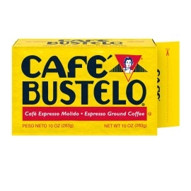 Caf Bustelo Espresso Dark Roast Ground Coffee Brick, 10 Ounce