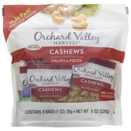 Orchard Valley Harvest Roasted Salted Cashew Half & Pieces, 8 Oz
