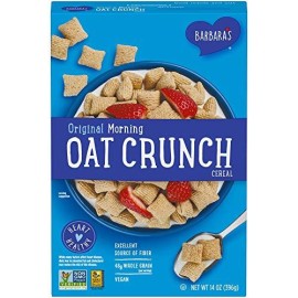Three Sisters Barbaras Morning Oat Crunch Original Cereal, Heart Healthy, Non-Gmo, 14 Oz Box