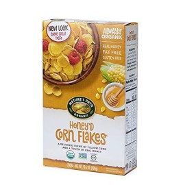Natures Path Organic Gluten Free Honeyd Corn Flakes Cereal, 10.6 Ounce, Non-Gmo, Fat Free, Sweetened With Real Honey