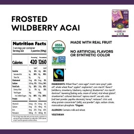 Nature'S Path Organic Toaster Pastries, Frosted Wildberry Acai, 6 Count