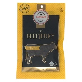 Aufschnitt Beef Jerky - Teriyaki - 24 Pack (2 Oz Each) - Kosher, Glatt, Star-K Certification, Gluten Free, All Natural, No Nitrites, Grass Fed Beef