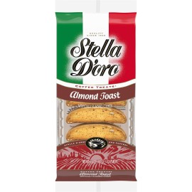 Stella D'oro Almond Toast Crunchy Coffee Treats Cookies, 6.6 Oz (Pack of 12)
