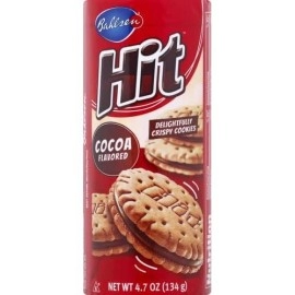 Bahlsen Hit Chocolate Filled Sandwich Cookies (12 Pack) - Crisp Golden Biscuit Filled With Cocoa Creme - 12 Boxes