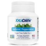 Xylichew 100 Xylitol Chewing Gum - Non Gmo, Non Aspartame, Gluten Free, And Sugar Free Gum - Natural Oral Care, Relieves Bad Breath And Dry Mouth - Peppermint, 240 Count