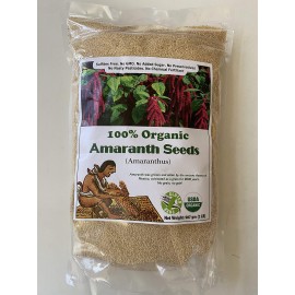 Indus Organics Amaranth Seeds, 2 Lb Bag, Sulfite Free, Gluten Free ,Non- GMO, Vegan, No Added Sugar, Premium Grade, High Purity, Freshly Packed