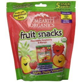 Yummyearth Fruit Snack Tropical 5Ct