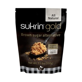 Sukrin Gold - Natural Brown Sugar Alternative - No Calorie Sweetener For Keto, Low Carb And Diabetic Diets - 11 Lb Bag (1 Pack)