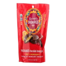 Heavenly Organics Honey Pattie Chocolate Pomegranate Organic, 4.66 Oz